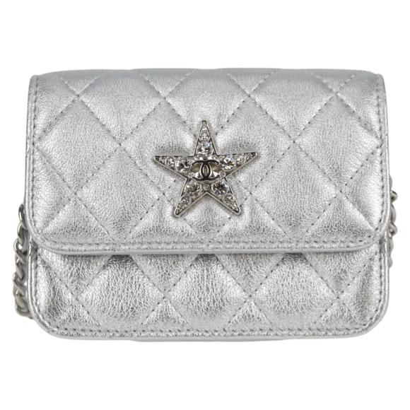 Chanel Silver Leather shoulder - Picture 1 of 10